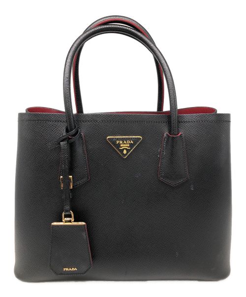 中古・古着通販】PRADA (プラダ) サフィアーノ トートバッグ ネイビー