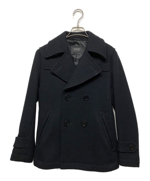 BURBERRY BLACK LABEL（バーバリーブラックレーベル）BURBERRY BLACK LABEL (バーバリーブラックレーベル) Pコート ネイビー サイズ:Sの古着・服飾アイテム