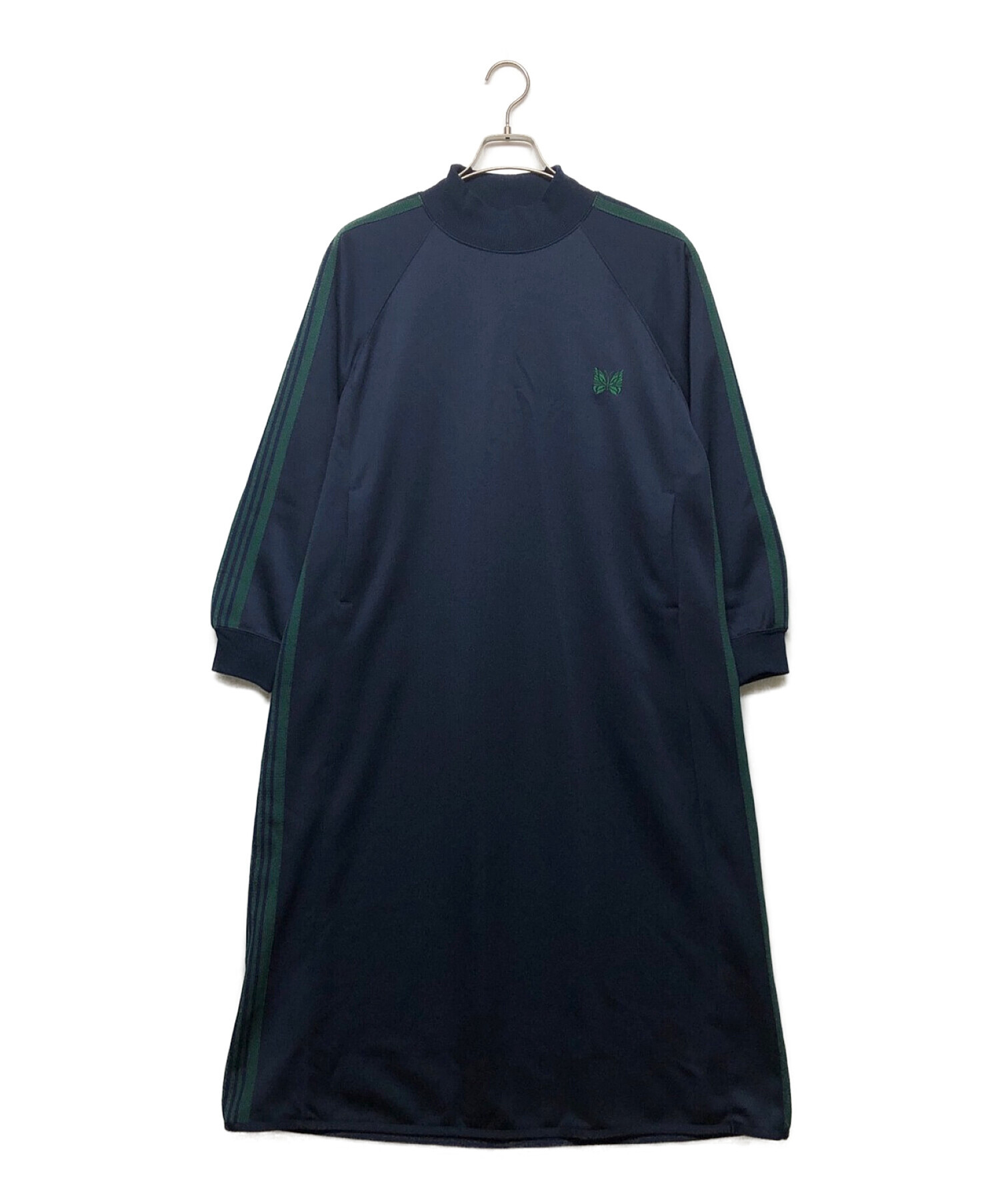 Needles×BEAMS BOY (ニードルス × ビームスボーイ) 別注Track OnePiece(別注トラックワンピース) ネイビー×グリーン  サイズ:2