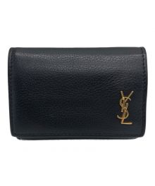 Saint Laurent Paris（サンローランパリ）の古着「コンパクトウォレット」｜ブラック