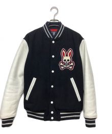 Psycho Bunny（サイコ バニー）の古着「スタジャン」｜ネイビー×ホワイト