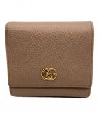 GUCCIグッチ）の古着「3つ折り財布」｜ベージュ