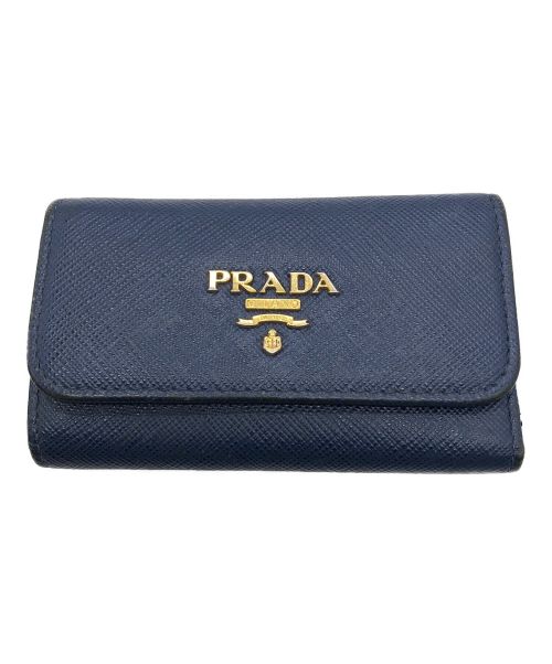 PRADA（プラダ）PRADA (プラダ) キーケース ブルーの古着・服飾アイテム