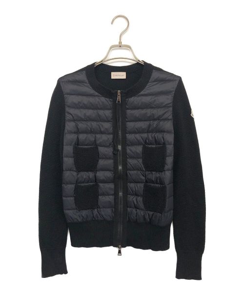 MONCLER（モンクレール）MONCLER (モンクレール) ニット切替ダウンジャケット ブラック サイズ:Sの古着・服飾アイテム