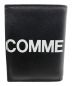 COMME des GARCONS (コムデギャルソン) 2つ折り財布 ブラック：12800円