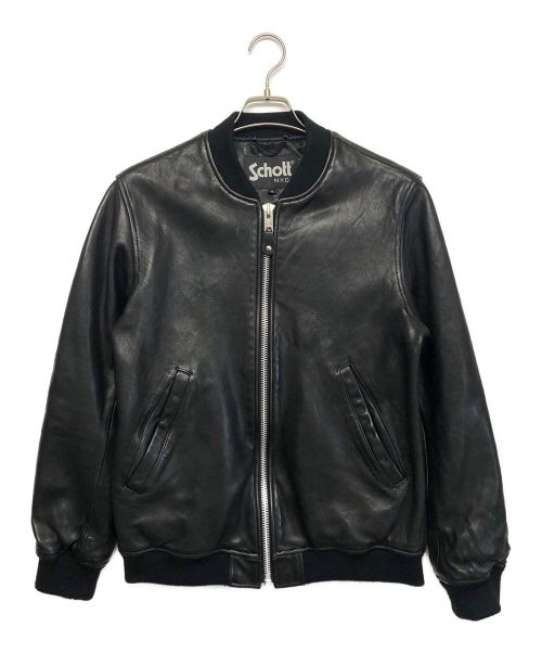 Schott（ショット）Schott (ショット) LEATHER JACKET BOWERY ブラック サイズ:Sの古着・服飾アイテム