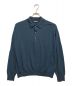 AURALEE（オーラリー）の古着「WOOL CASHMERE HIGH GAUGE KNIT POLO」｜ブルー