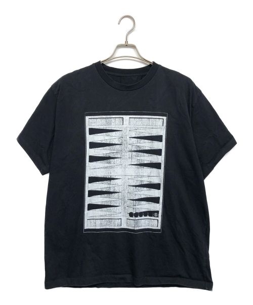 MM6 Maison Margiela（エムエムシックス メゾンマルジェラ）MM6 Maison Margiela (エムエムシックス メゾンマルジェラ) プリントTシャツ ブラック サイズ:Sの古着・服飾アイテム