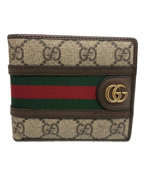 GUCCI（グッチ）GUCCI (グッチ) 2つ折り財布 グレーの古着・服飾アイテム