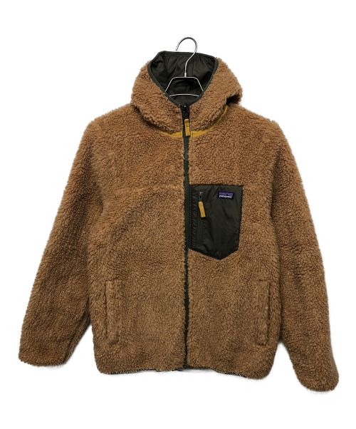 Patagonia（パタゴニア）Patagonia (パタゴニア) リバーシブル・レディ・フレディ・フーディ ブラウン×グリーン サイズ:XXLの古着・服飾アイテム