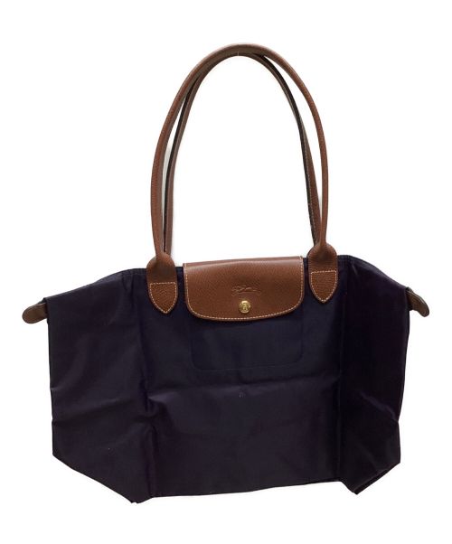 LONGCHAMP（ロンシャン）LONGCHAMP (ロンシャン) 折りたたみバッグ パープルの古着・服飾アイテム