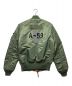 ALPHA INDUSTRIES (アルファインダストリーズ) フライトジャケット オリーブ サイズ:L：14800円