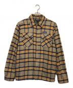 Patagoniaパタゴニア）の古着「Insulated Fjord Flannel Jacket」｜ブラウン×オレンジ