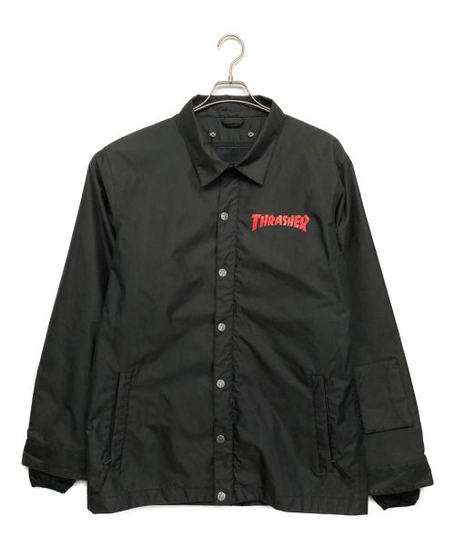 THRASHER（スラッシャー）THRASHER (スラッシャー) AA HARD WEAR (ダブルエーハードウェア) コーチジャケット ブラック サイズ:Lの古着・服飾アイテム