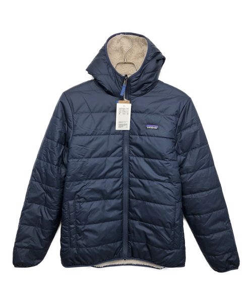 Patagonia（パタゴニア）Patagonia (パタゴニア) リバーシブルレディフレディフーディージャケット ネイビー×ホワイト サイズ:XXL 未使用品の古着・服飾アイテム