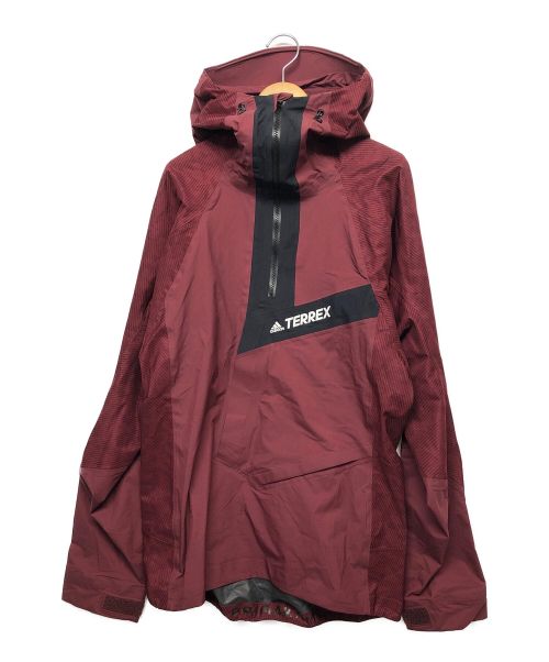 adidas TERREX（アディダステレックス）adidas TERREX (アディダステレックス) アノラックパーカー レッド サイズ:Mの古着・服飾アイテム