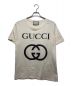 GUCCI（グッチ）の古着「インターロッキングコットンオーバーサイズTシャツ」｜ベージュ