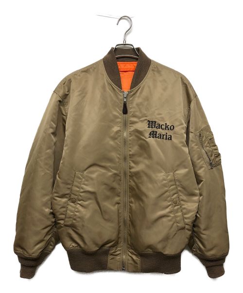 WACKO MARIA（ワコマリア）WACKO MARIA (ワコマリア) MA-1 FLIGHT JACKET (TYPE-2) ベージュ サイズ:Lの古着・服飾アイテム