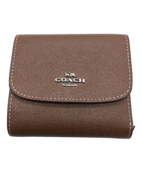 COACH（コーチ）COACH (コーチ) 3つ折り財布 ブラウンの古着・服飾アイテム