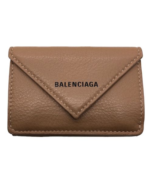 BALENCIAGA（バレンシアガ）BALENCIAGA (バレンシアガ) 3つ折り財布 ベージュの古着・服飾アイテム