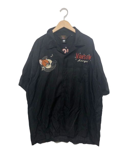 VANSON（バンソン）VANSON (バンソン) 半袖シャツ ブラック サイズ:XXLの古着・服飾アイテム