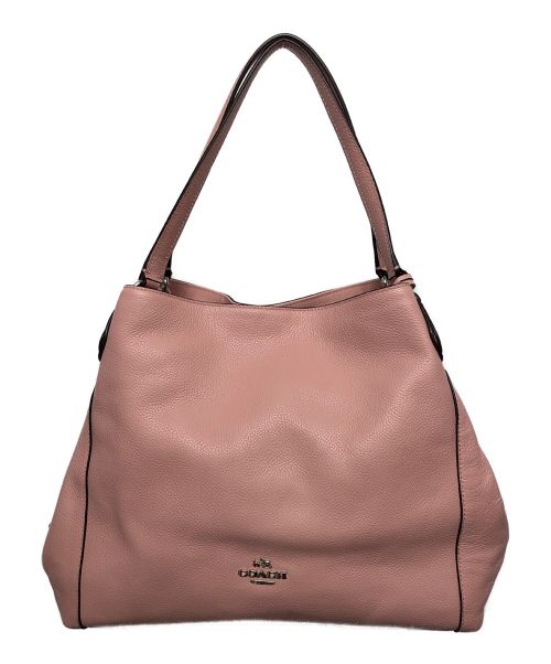 COACH（コーチ）COACH (コーチ) レザートートバッグ ピンクの古着・服飾アイテム