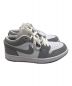 中古・古着 NIKE (ナイキ) WMNS Air Jordan 1 Low ホワイト×グレー サイズ:24cm：15800円