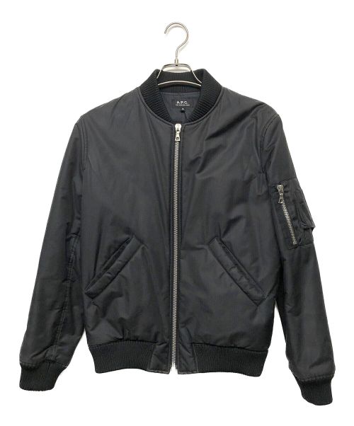 A.P.C.（アーペーセー）A.P.C. (アー・ペー・セー) MA-1ジャケット ブラック サイズ:xsの古着・服飾アイテム