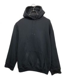 BALENCIAGA（バレンシアガ）の古着「フードロゴプリント プルオーバーパーカー」｜ブラック