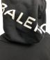 中古・古着 BALENCIAGA (バレンシアガ) フードロゴプリント プルオーバーパーカー ブラック サイズ:XS：30000円