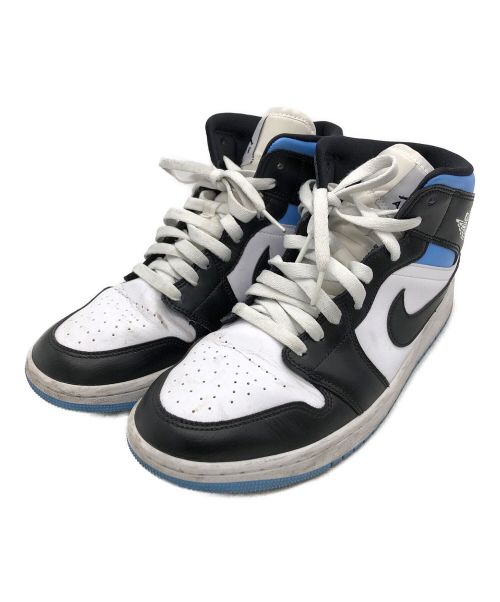 NIKE（ナイキ）NIKE (ナイキ) AIR JORDAN 1 MID ホワイト×ブルー サイズ:28cmの古着・服飾アイテム