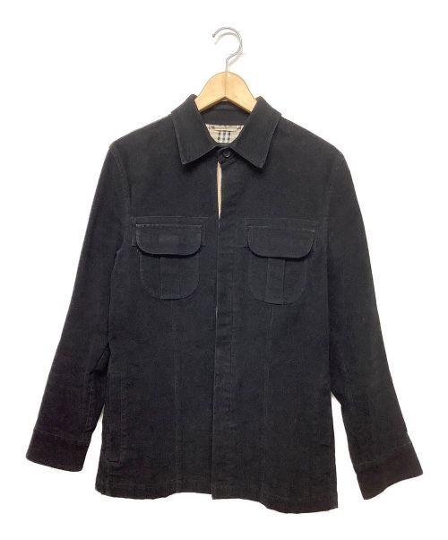 BURBERRY BLACK LABEL（バーバリーブラックレーベル）BURBERRY BLACK LABEL (バーバリーブラックレーベル) シャツジャケット ブラック サイズ:Mの古着・服飾アイテム