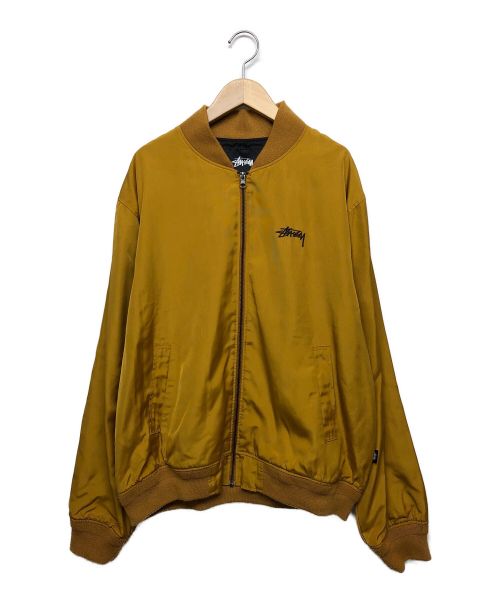 stussy（ステューシー）stussy (ステューシー) バックロゴブルゾン マスタード サイズ:Mの古着・服飾アイテム