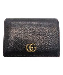 GUCCI（グッチ）の古着「2つ折り財布」｜ブラック×レッド