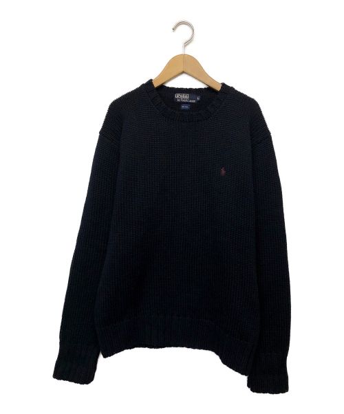 POLO RALPH LAUREN（ポロ・ラルフローレン）POLO RALPH LAUREN (ポロ・ラルフローレン) ニット ネイビー サイズ:Lの古着・服飾アイテム