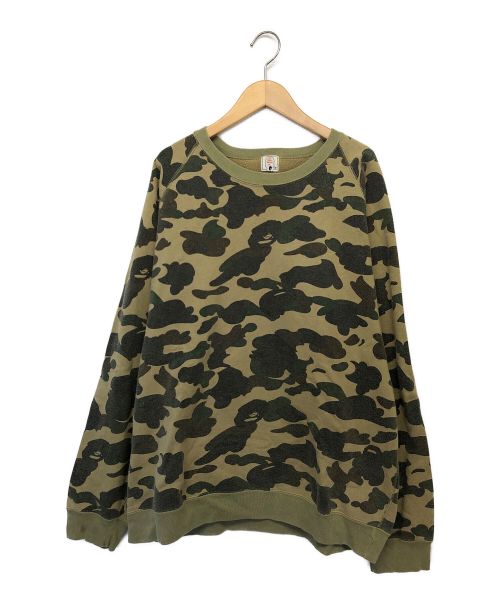 A BATHING APE（アベイシングエイプ）A BATHING APE (アベイシングエイプ) スウェット オリーブ サイズ:Lの古着・服飾アイテム