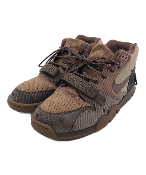 NIKE（ナイキ）NIKE (ナイキ) TRAVIS SCOTT (トラヴィス スコット) ハイカットスニーカー ブラウン サイズ:29cmの古着・服飾アイテム