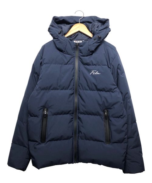 FILA（フィラ）FILA (フィラ) ダウンジャケット ネイビー サイズ:Lの古着・服飾アイテム