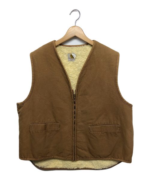 CarHartt（カーハート）CarHartt (カーハート) ボアダックベスト ブラウン サイズ:XLの古着・服飾アイテム