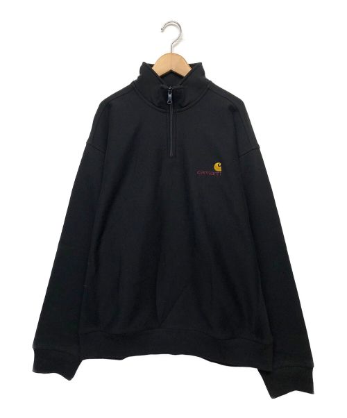 CarHartt（カーハート）CarHartt (カーハート) ハーフジップスウェット ブラック サイズ:L 未使用品の古着・服飾アイテム