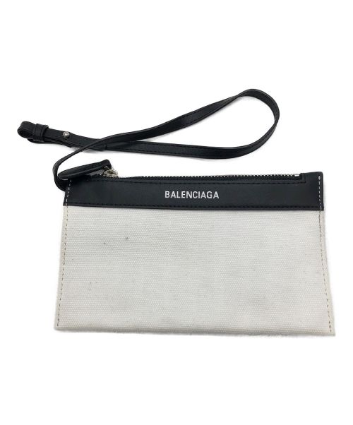 BALENCIAGA（バレンシアガ）BALENCIAGA (バレンシアガ) バッグポーチ ホワイトの古着・服飾アイテム