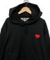 PLAY COMME des GARCONS (プレイ コムデギャルソン) パーカー ブラック サイズ:L：13000円