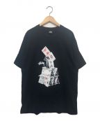 stussyステューシー）の古着「カットソー」｜ブラック