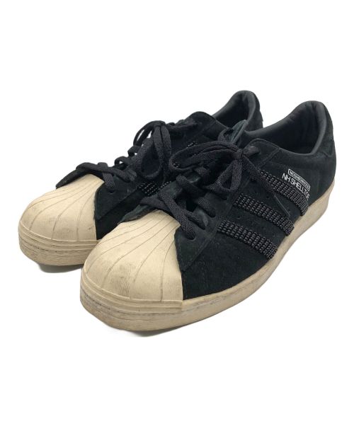 adidas（アディダス）adidas (アディダス) NEIGHBORHOOD (ネイバーフッド) スニーカー ブラック×ホワイト サイズ:26.5cmの古着・服飾アイテム