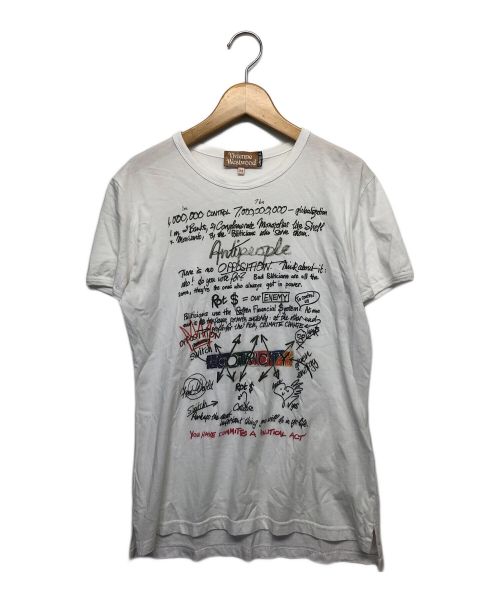 Vivienne Westwood（ヴィヴィアンウエストウッド）Vivienne Westwood (ヴィヴィアンウエストウッド) 半袖カットソー ホワイト サイズ:Mの古着・服飾アイテム