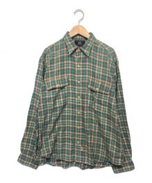 RRL（ダブルアールエル）の古着「90’sチェックシャツ」｜グリーン×ブラウン