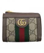 GUCCIグッチ）の古着「ジップアラウンドウォレット」｜ブラウン