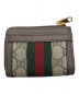 GUCCI (グッチ) ジップアラウンドウォレット ブラウン：40000円