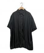 Ameriアメリ）の古着「シャンブレービッグパターンシャツ」｜ブラック