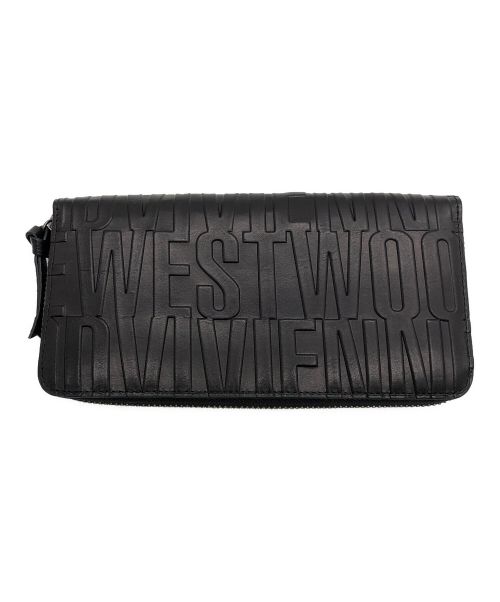 Vivienne Westwood（ヴィヴィアンウエストウッド）Vivienne Westwood (ヴィヴィアンウエストウッド) ラウンドファスナー財布 ブラックの古着・服飾アイテム